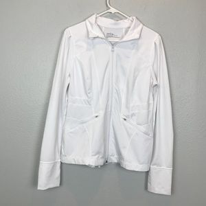 Zella White Workout Jacket size Large